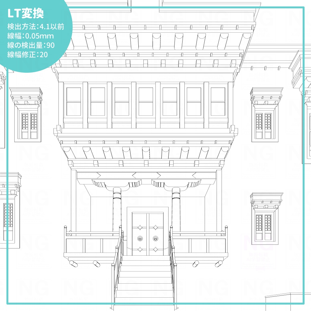 宗教施設建物外観&本堂セット
