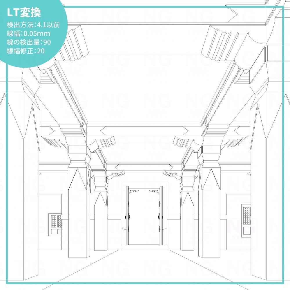 宗教施設建物外観&本堂セット