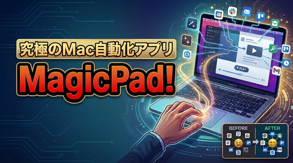 究極のMac自動化マクロアプリ「MagicPad」