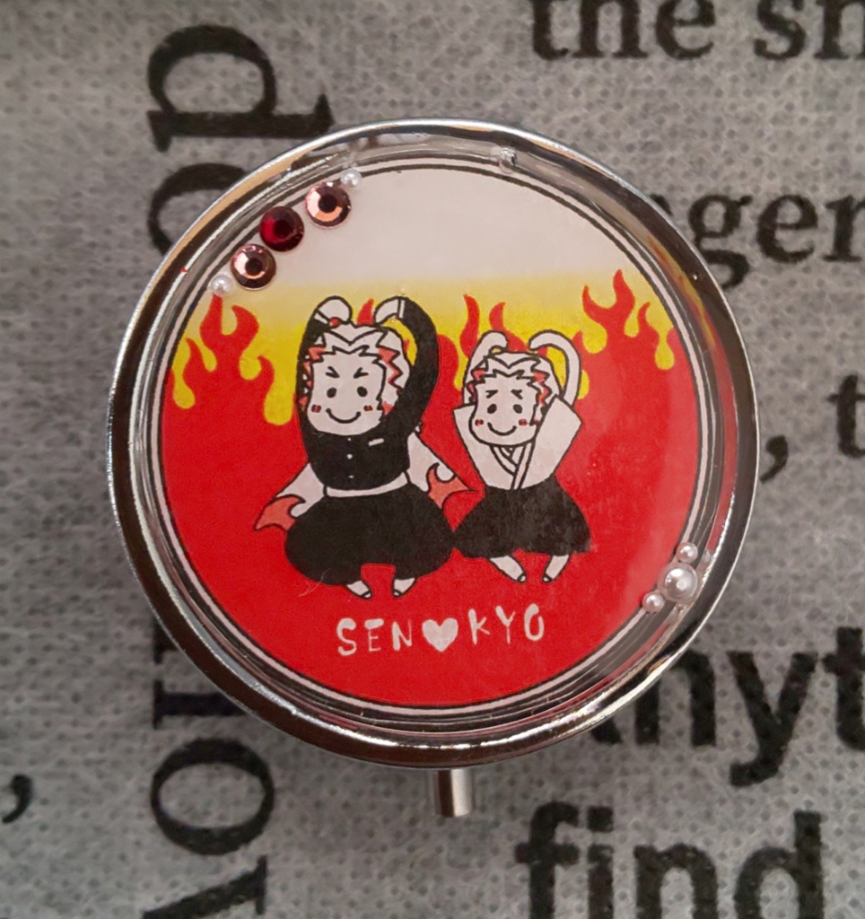 ハンドメイド★🔥兄弟ピルケース(赤)