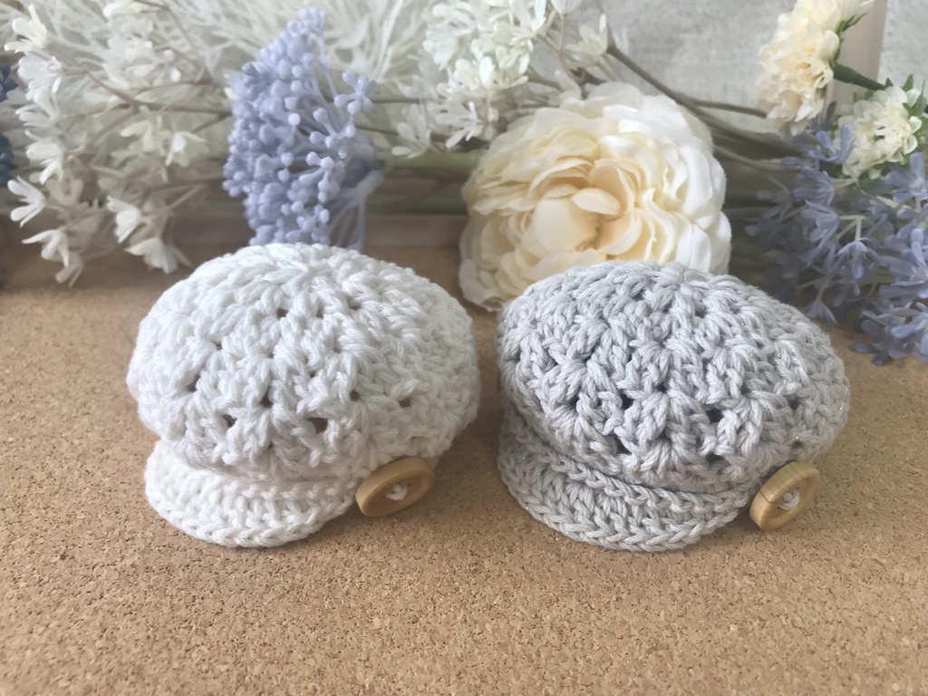《受注制作》サマーニットキャップ 10cmぬい用
