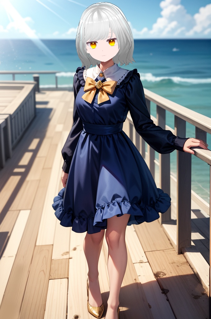 【Vtuber素材】海辺のお嬢さん着せ替え２２枚セット【商用可】