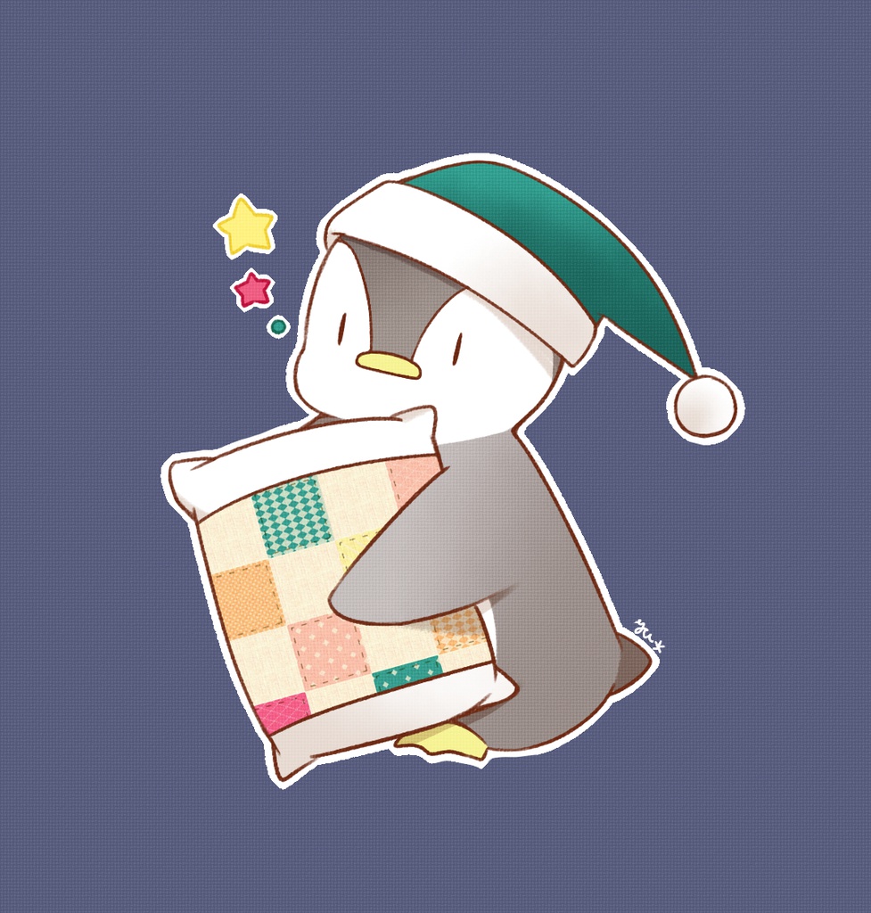 おやすみペンギン缶バッジ