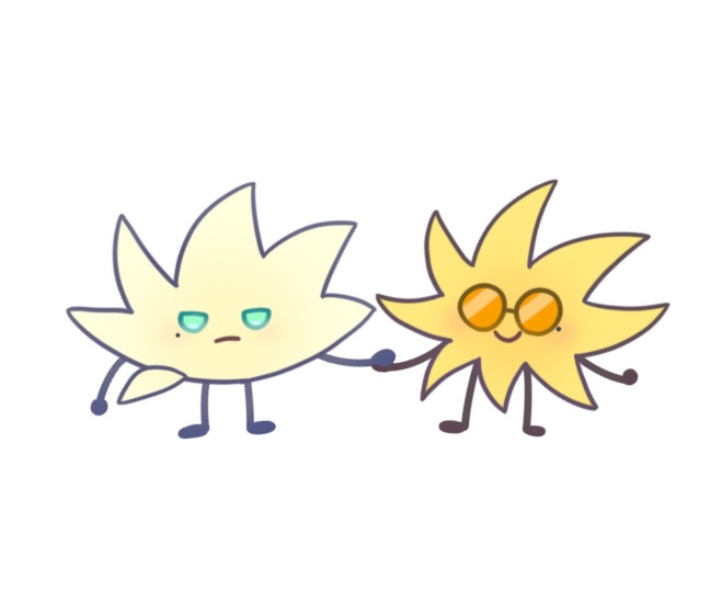 前髪とつむじ手繋ぎアクキー