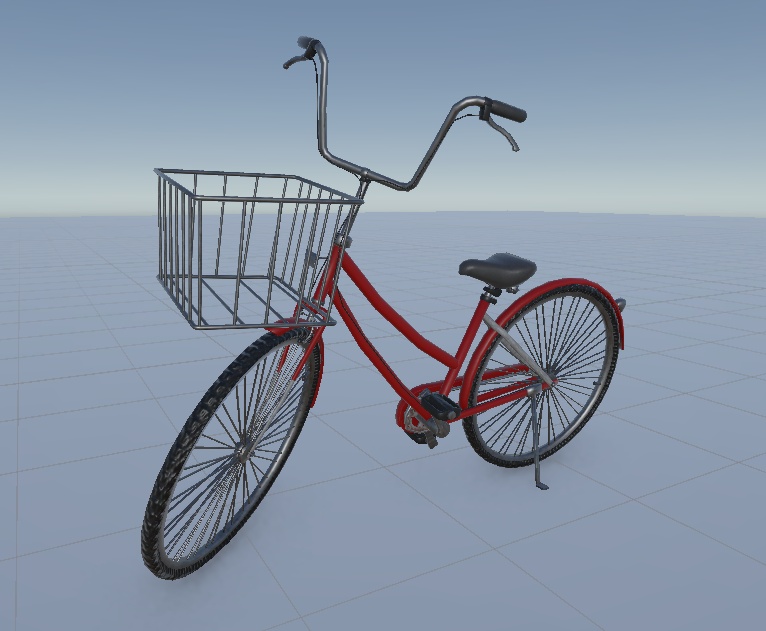Unity用　自転車　3Dモデル（モーションあり）