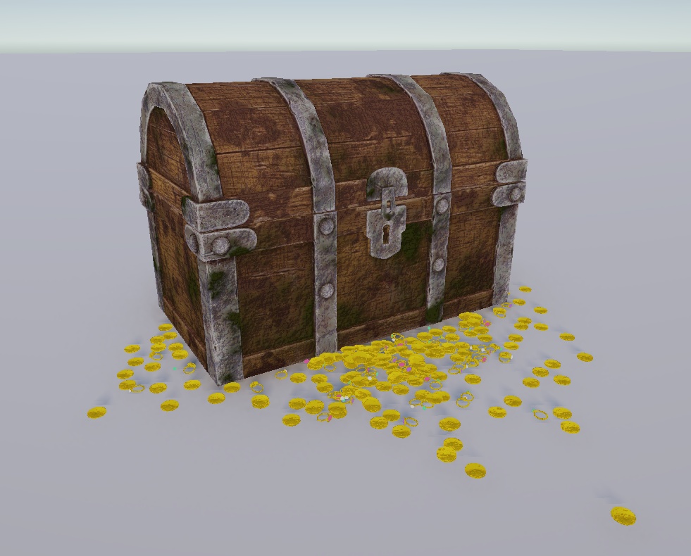 宝箱　-treasure_chest- VRchat、商用利用可、小道具