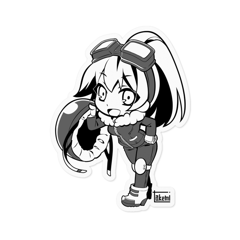 ライダース・ガール（ステッカー）