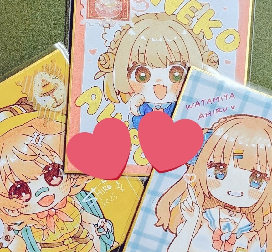 【非公式】制服あひりゅ色紙