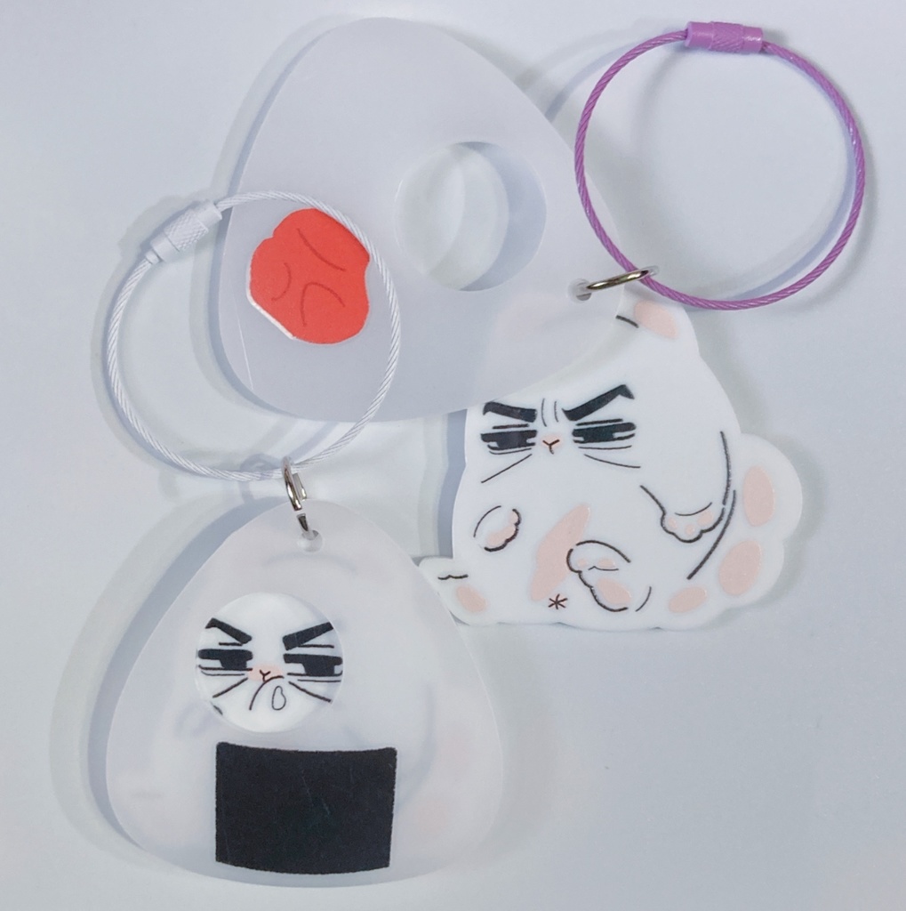 ぶらりおにぎりの着ぐるみアクキー