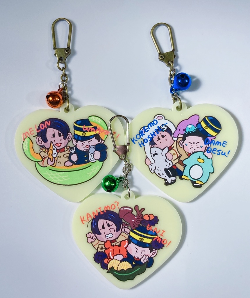 ♡鯉月のレトロなお土産風キーホルダー