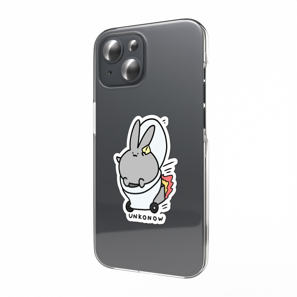 ふめいうさぎステッカー(UNKONOW)
