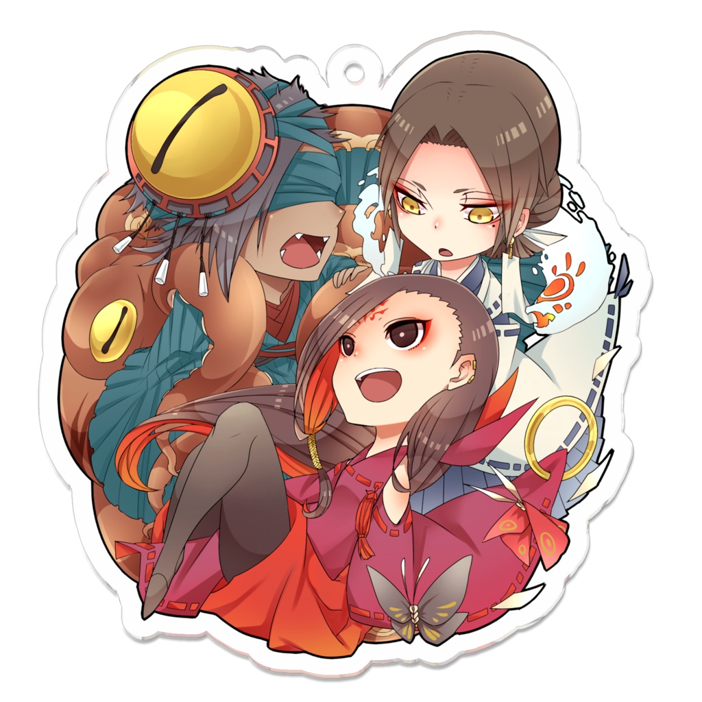 禍鬼路-鵺遊篝組アクリルキーホルダー-