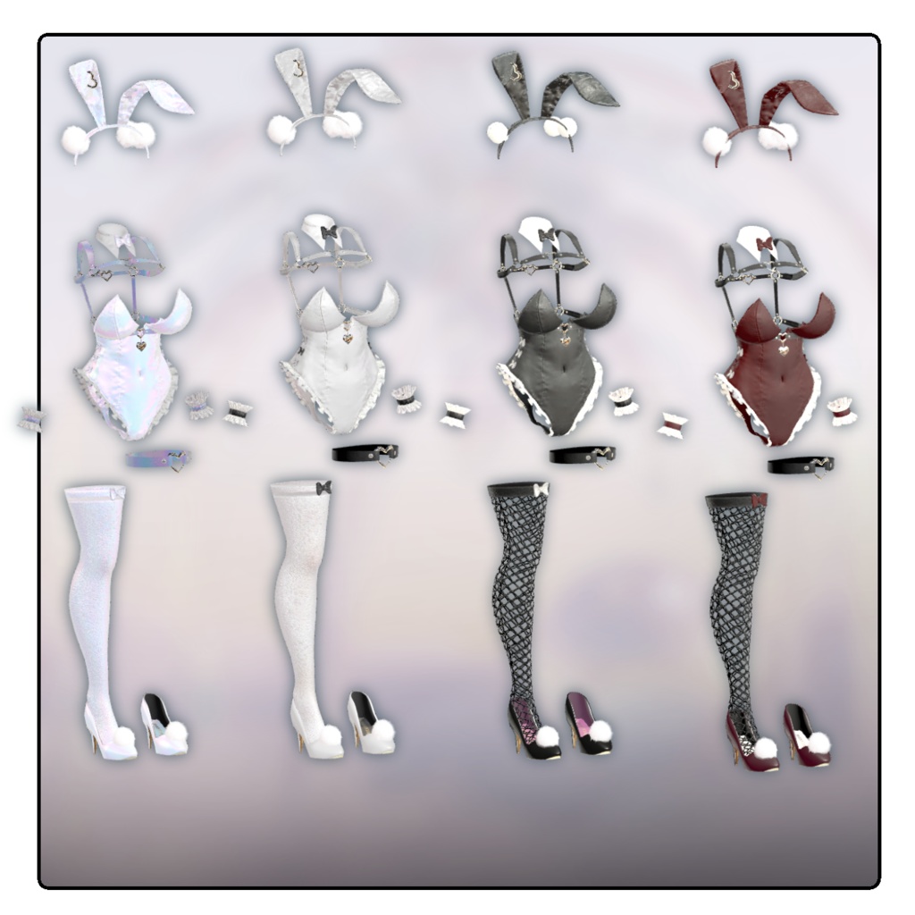 販売記念GWセール中!♡BAD HEART BUNNY♡ミルティナ対応【3D衣装】