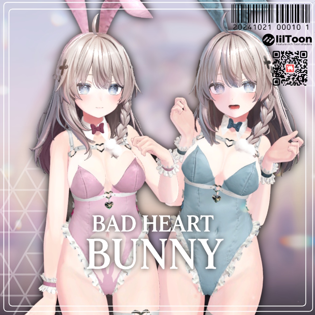 ♡BAD HEART BUNNY♡しなの/ミルティナ対応【3D衣装】