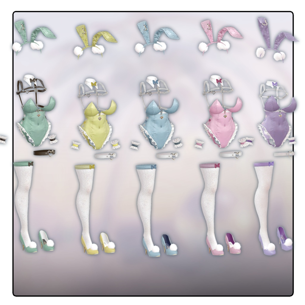 販売記念GWセール中!♡BAD HEART BUNNY♡ミルティナ対応【3D衣装】