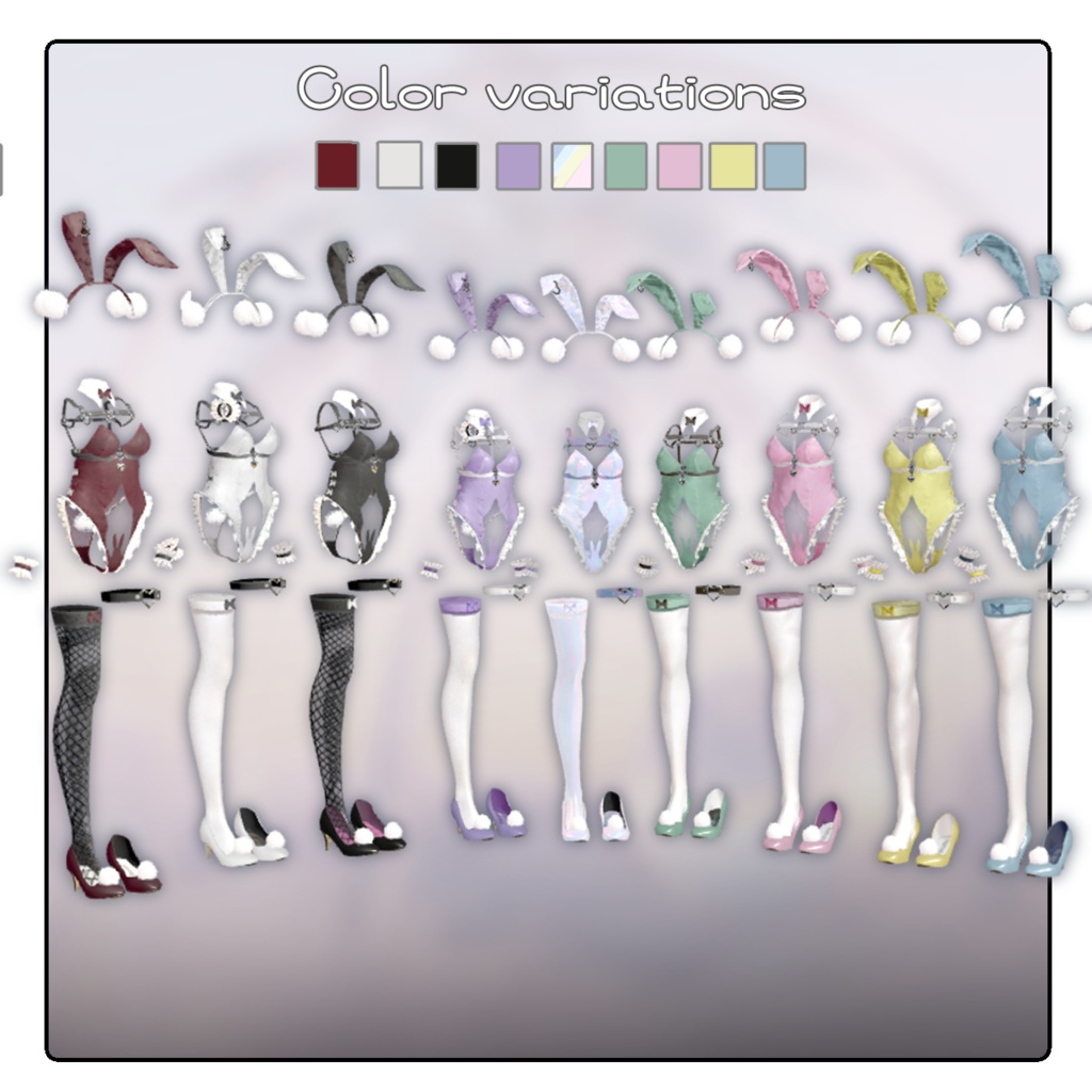 ♡BAD HEART BUNNY♡しなの/ミルティナ/マヌカ対応【3D衣装】