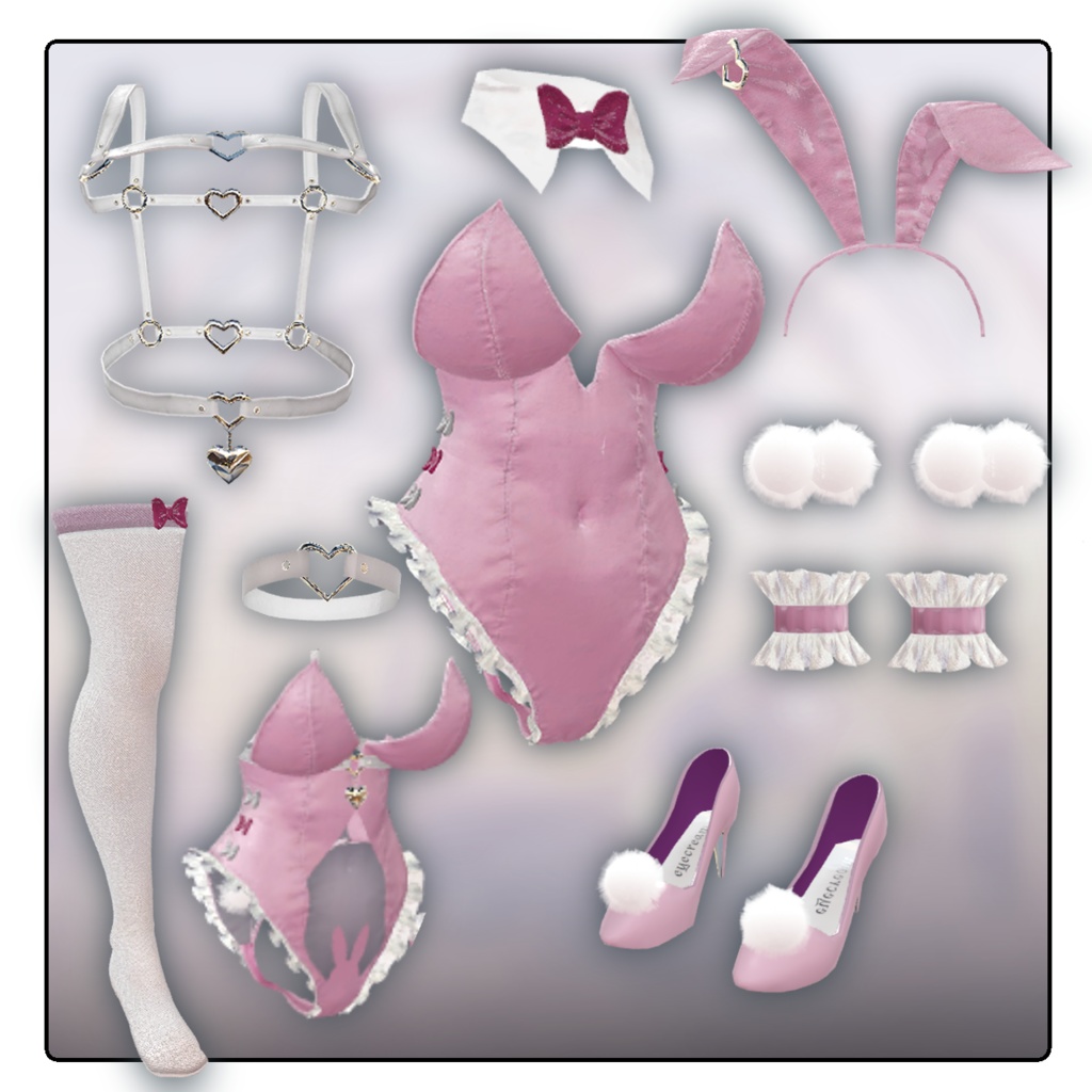 販売記念GWセール中!♡BAD HEART BUNNY♡ミルティナ対応【3D衣装】