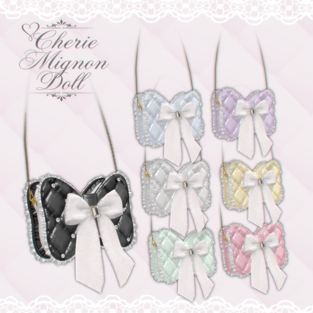バッグ期間限定無料配布中❣販売記念セール❣【6 avatars】【VRC衣装】Cherie Mignon Doll(シェリ・ミニョン・ドール)