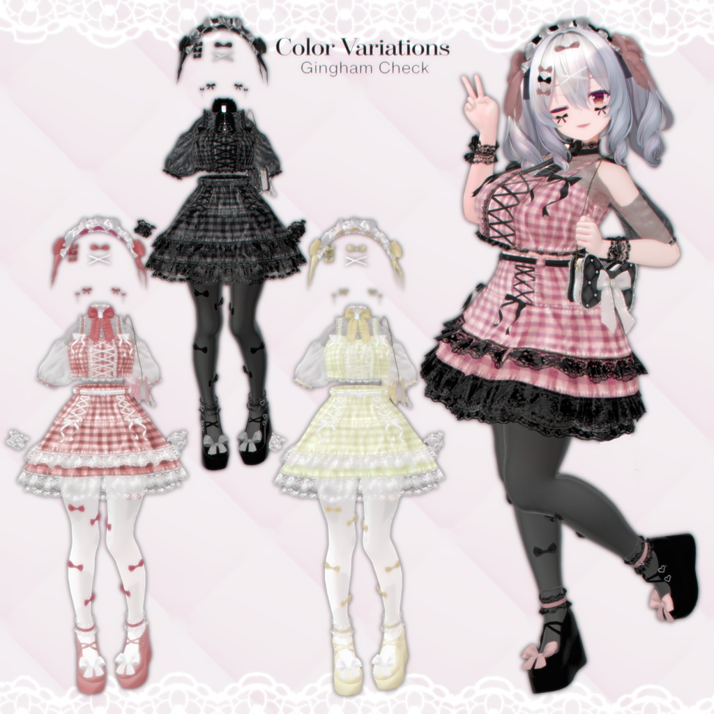バッグ期間限定無料配布中❣販売記念セール❣【6 avatars】【VRC衣装】Cherie Mignon Doll(シェリ・ミニョン・ドール)
