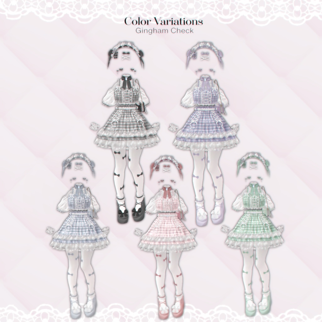 バッグ期間限定無料配布中❣販売記念セール❣【6 avatars】【VRC衣装】Cherie Mignon Doll(シェリ・ミニョン・ドール)
