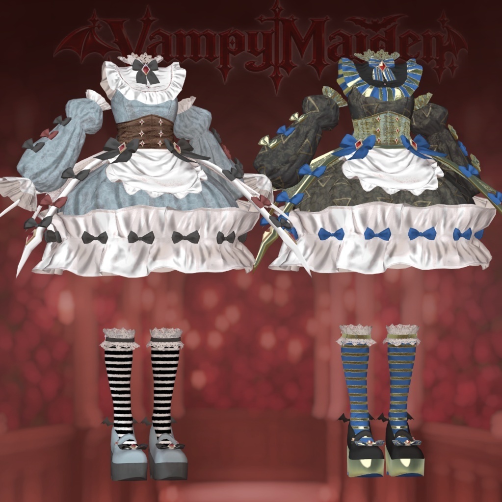 【翼&ペット無料配布中】🛍️SALE中❣🛍️ 13avatar【VRC衣装】/Vampy Maiden【ヴァンピィメイデン】