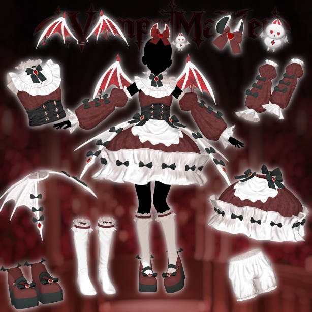 【翼&ペット無料配布中】🛍️SALE中❣🛍️ 13avatar【VRC衣装】/Vampy Maiden【ヴァンピィメイデン】