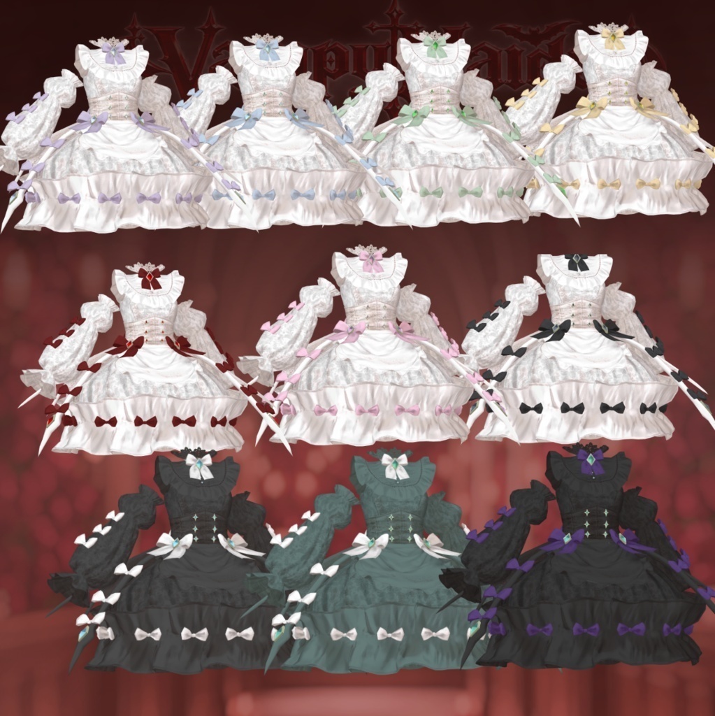 【翼&ペット無料配布中】🛍️SALE中❣🛍️ 13avatar【VRC衣装】/Vampy Maiden【ヴァンピィメイデン】