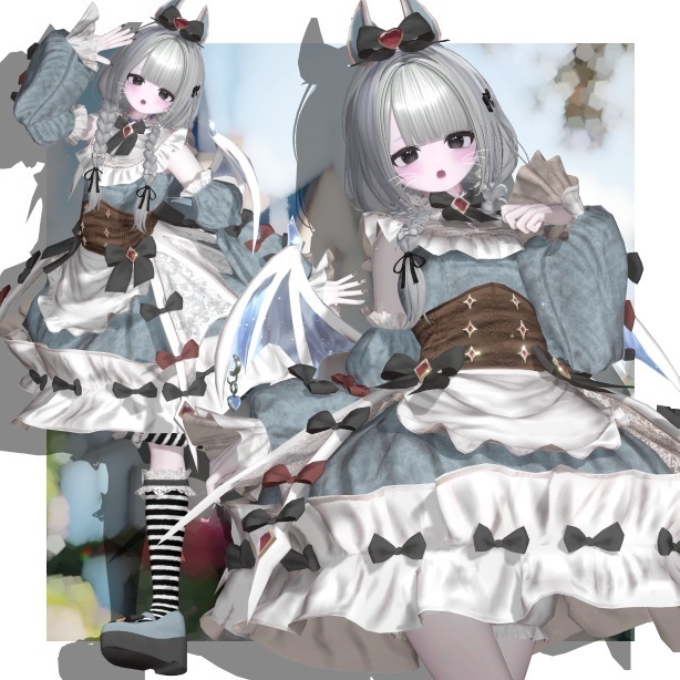 【翼&ペット無料配布中】🛍️SALE中❣🛍️ 13avatar【VRC衣装】/Vampy Maiden【ヴァンピィメイデン】