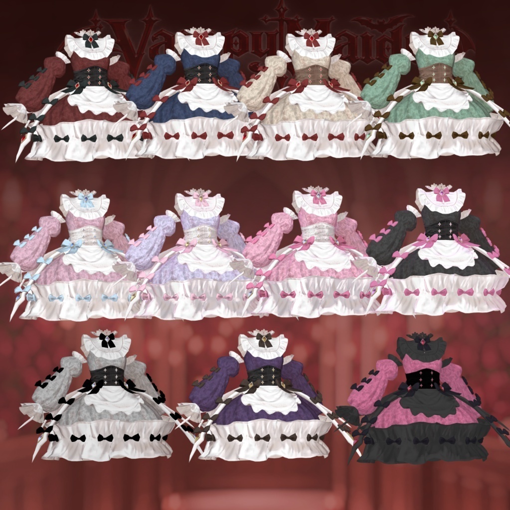 【翼&ペット無料配布中】🛍️SALE中❣🛍️ 13avatar【VRC衣装】/Vampy Maiden【ヴァンピィメイデン】