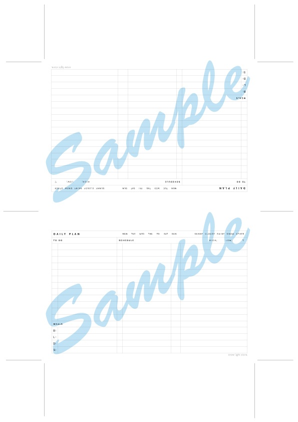 DAILY PLAN SL-01-Y-A6