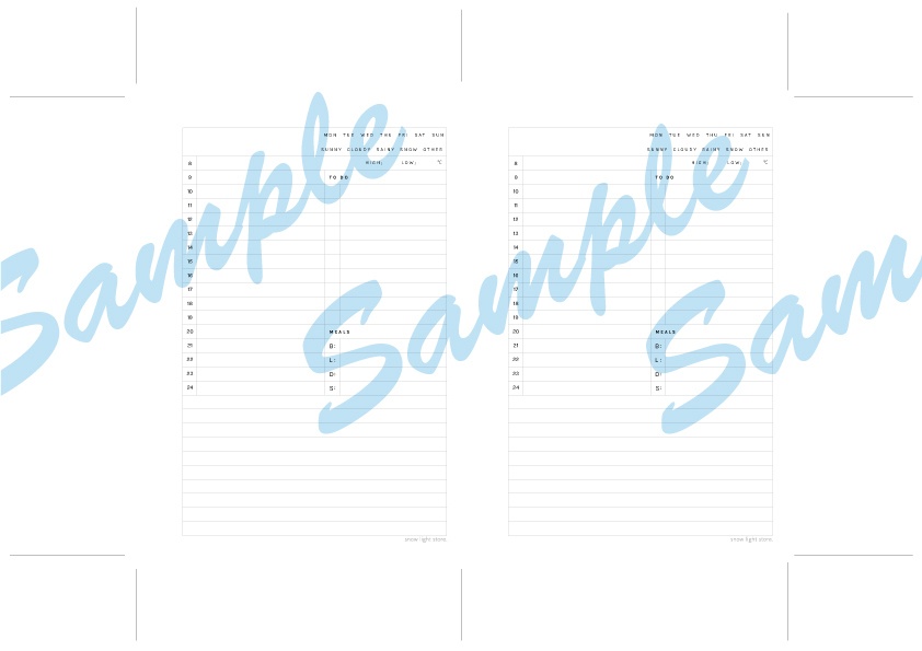 DAILY PLAN SL-01-T-A6