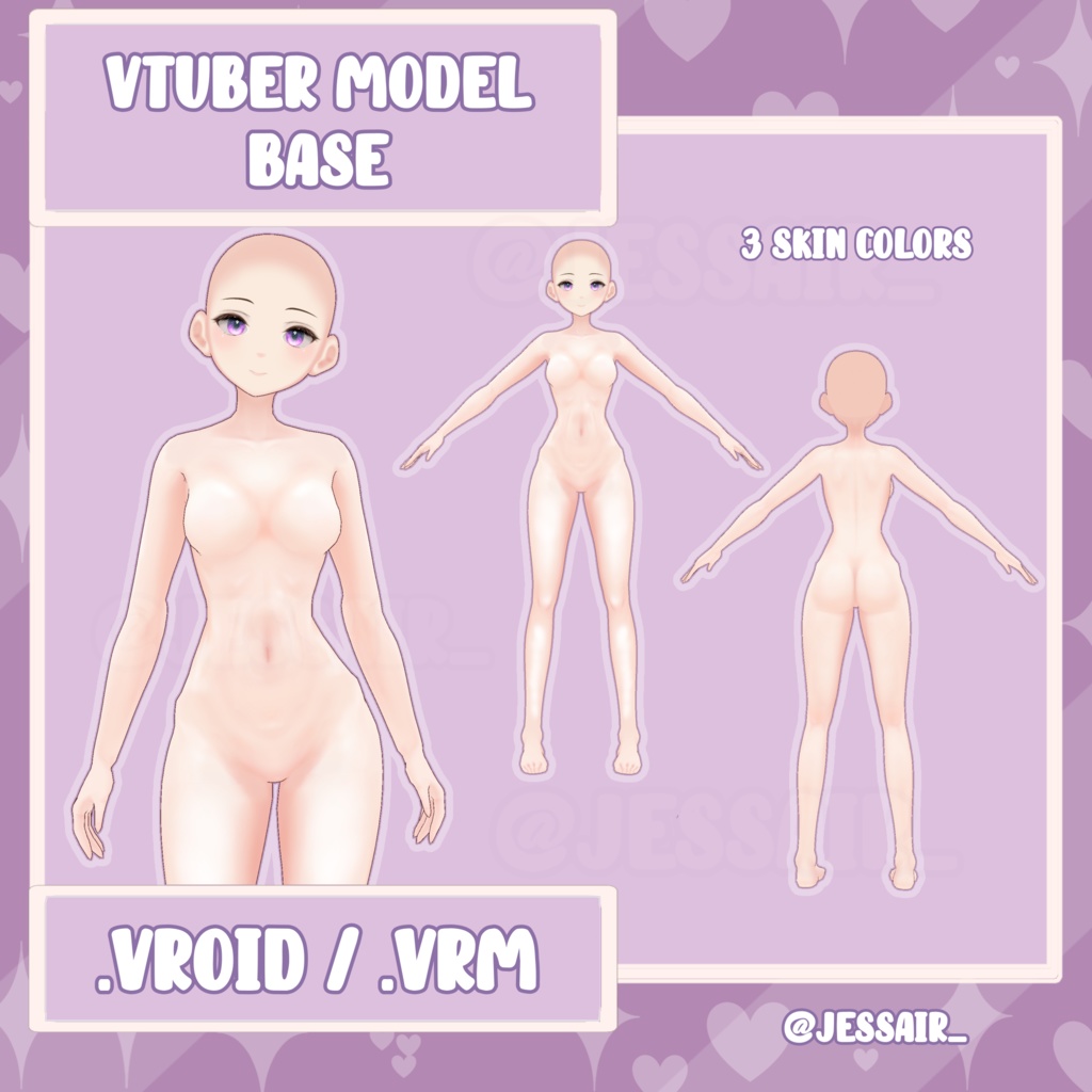 【VRoid Base Model】Girl/Female Vroid Base