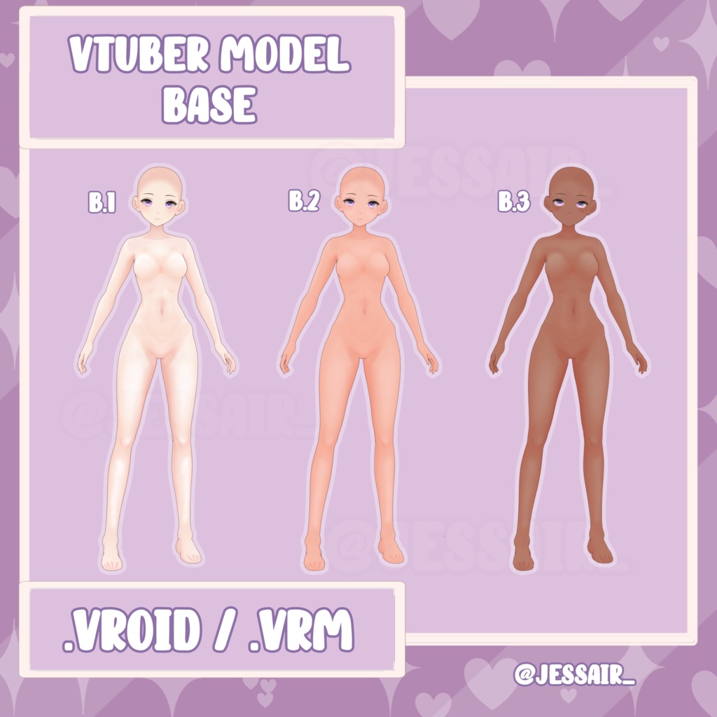 【VRoid Base Model】Girl/Female Vroid Base