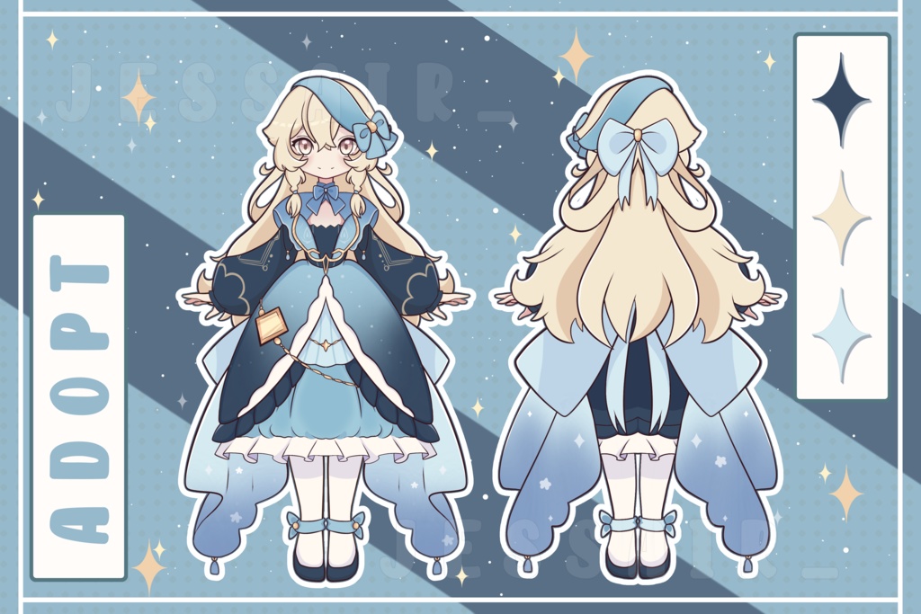 ✦ʚADOPTABLEɞ✦ | Celestial Lady | Doll Style Adoptable | Commercial Use, Original Design