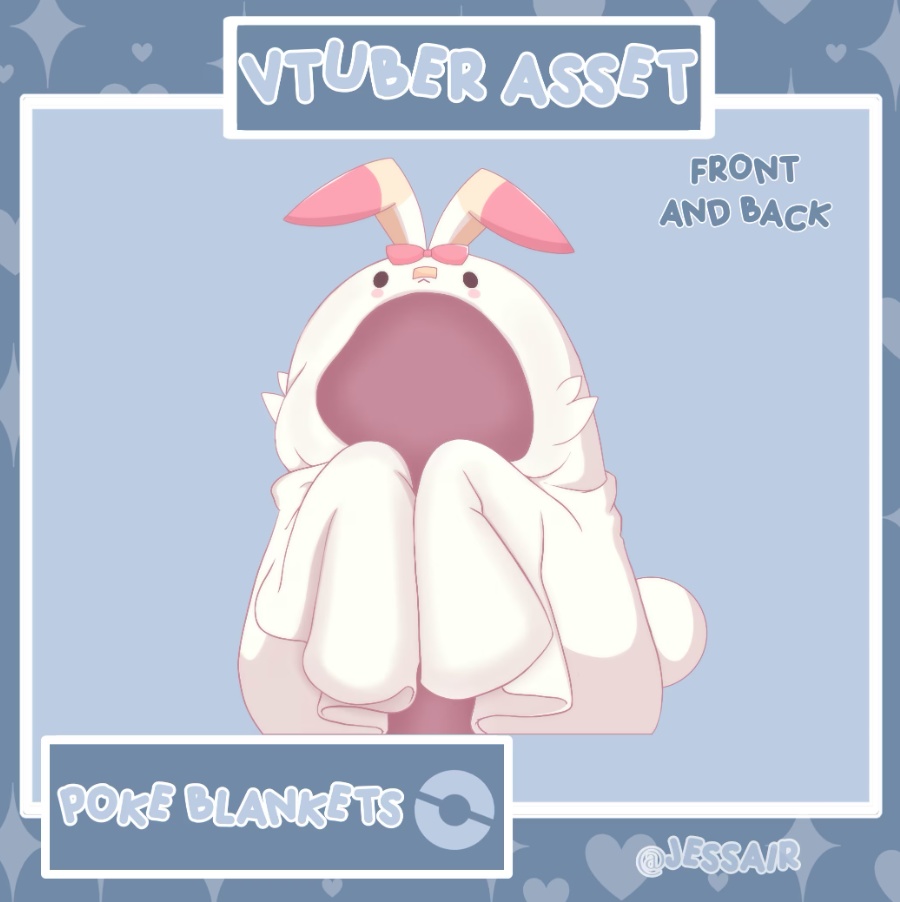 POKEMON VTUBER ASSETS | pachirisu, togepi, scorbunny, fennekin ...