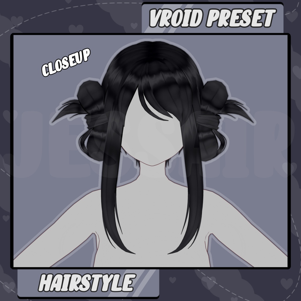 【VRoid 髪型 - Hairstyle Preset】Short Elegant Hairstyle with PHYSICS