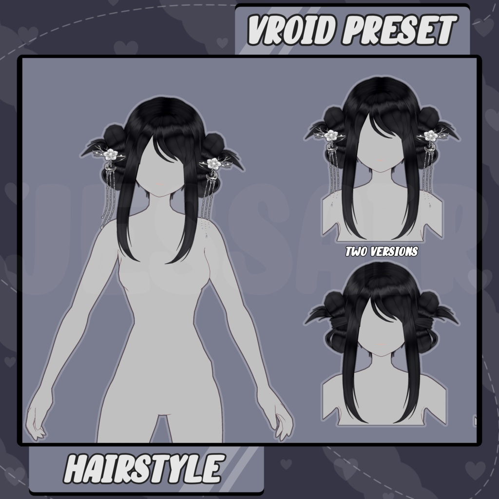 【VRoid 髪型 - Hairstyle Preset】Short Elegant Hairstyle with PHYSICS 