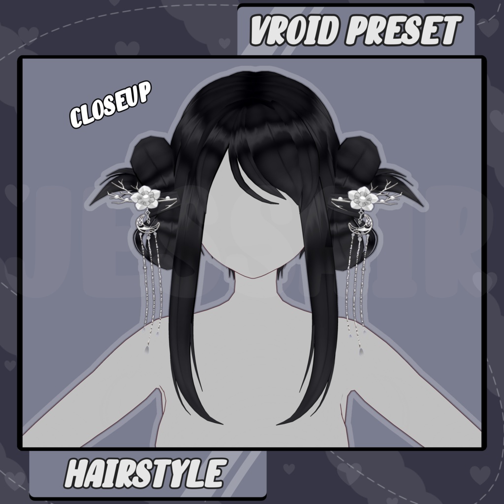 【VRoid 髪型 - Hairstyle Preset】Short Elegant Hairstyle with PHYSICS