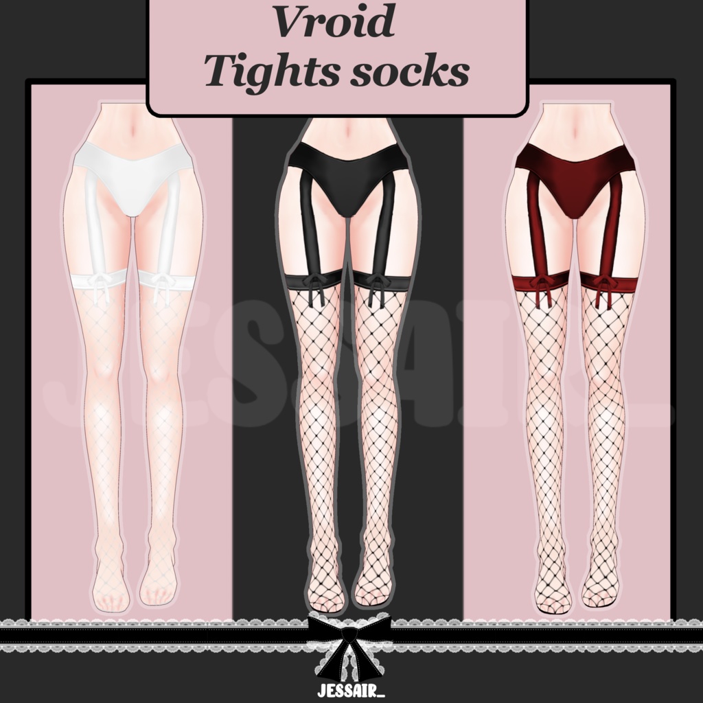 【VRoid アウトフィット】High Tights | Vroid Clothes Twitch, Youtube, Vtuber | High Tights | Elegant