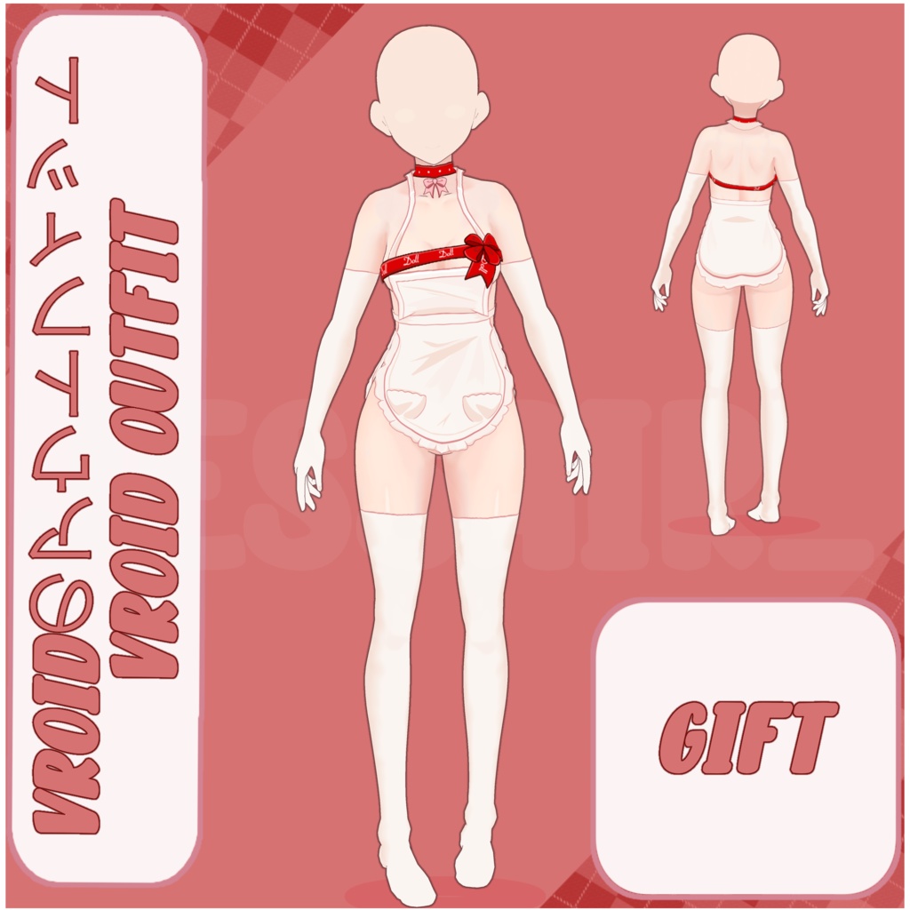 【VRoid デーモネスコスチューム】FREE Outfit | Vroid Preset | Vtuber Starter Pack | Texture | Custome | Vroid Clothes and Textures |