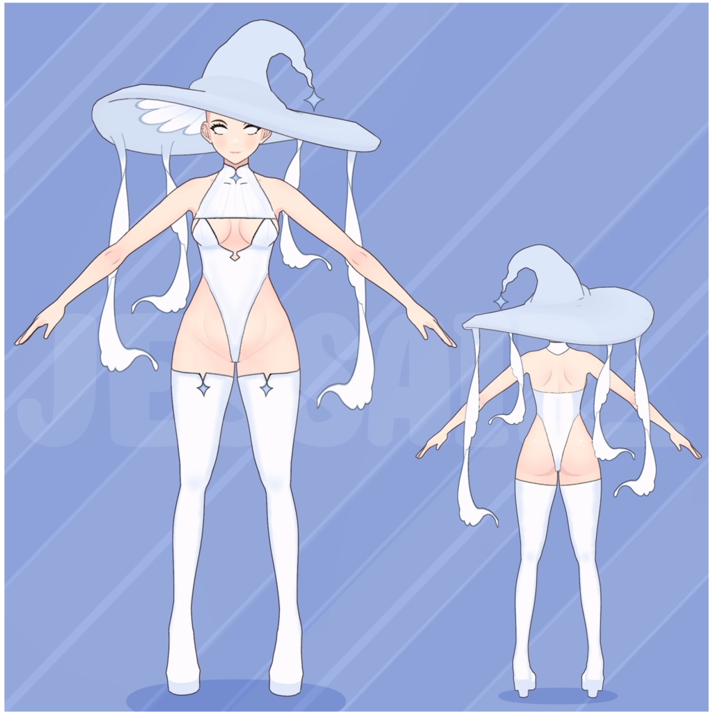 【VRoid デーモネスコスチューム】 Witch Outfit & Hat Accessories with PHYSICS | Vroid Preset | Vtuber Starter Pack | Texture | Custome | Vroid Clothes and Textures | Halloween | Custome | Cute | Anime