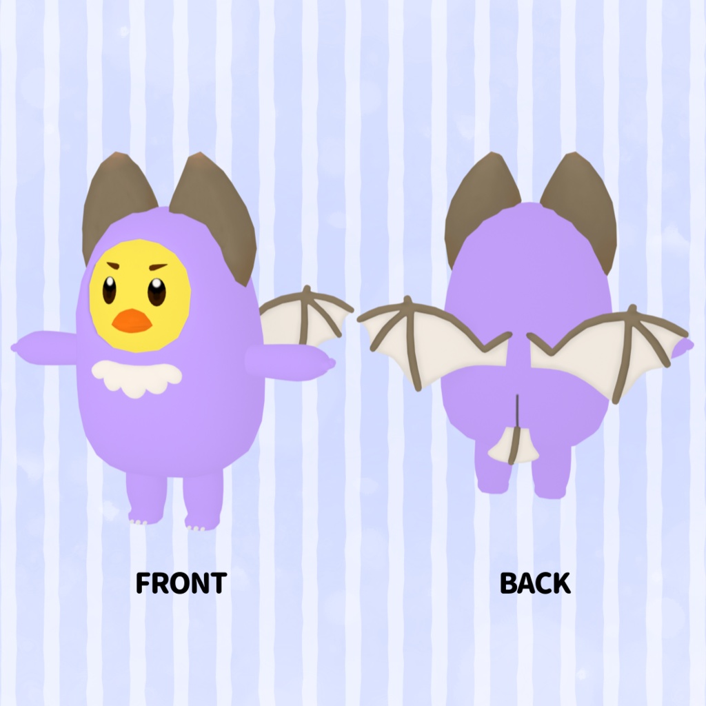 【cluster対応/VRMアバター】ぴよこうもり