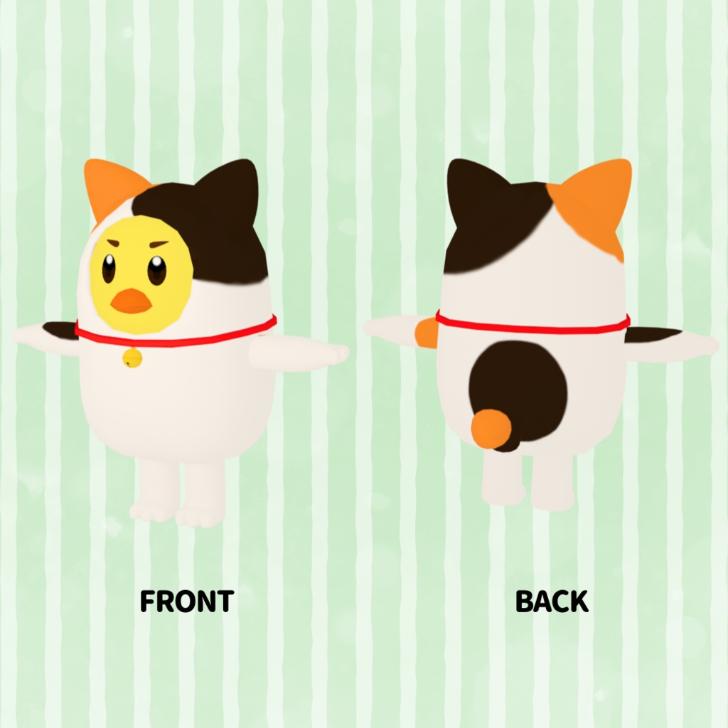 【cluster対応/VRMアバター】ねこひよこ