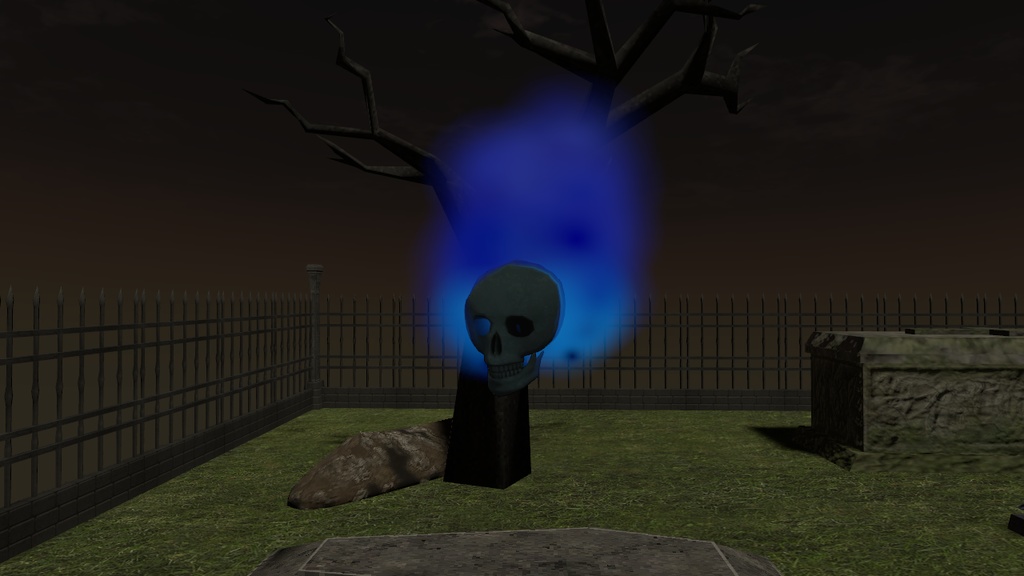 【VRChat想定】燃える骸骨のアバター【無料】