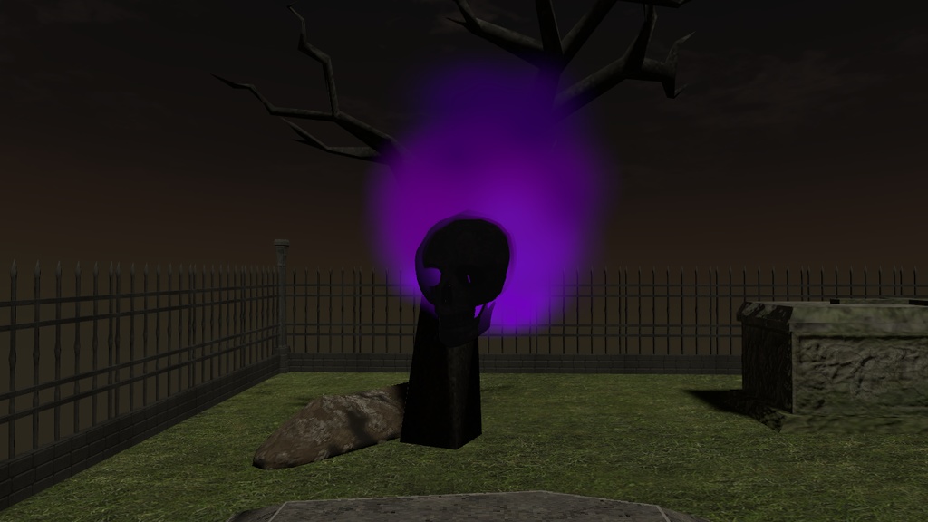 【VRChat想定】燃える骸骨のアバター【無料】