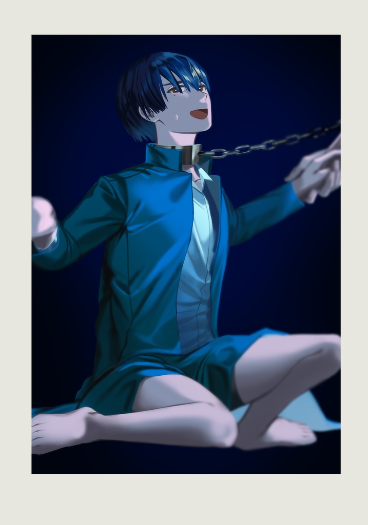 【雷門】男の子チェキ_青