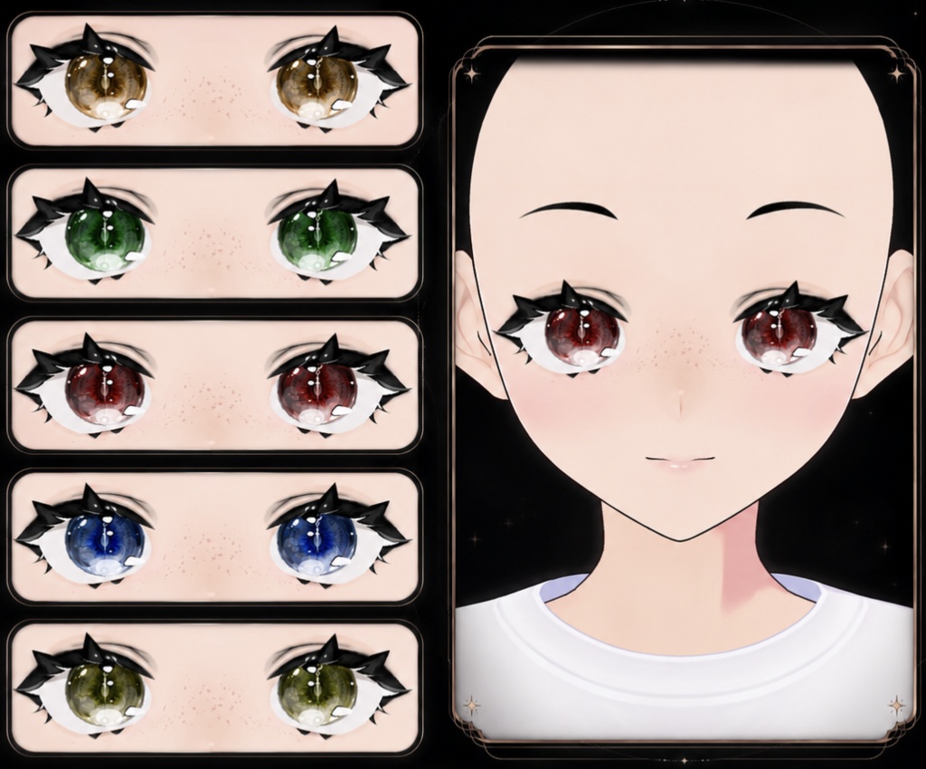 【VRoid】カラフル瞳テクスチャ / Colored Eyes