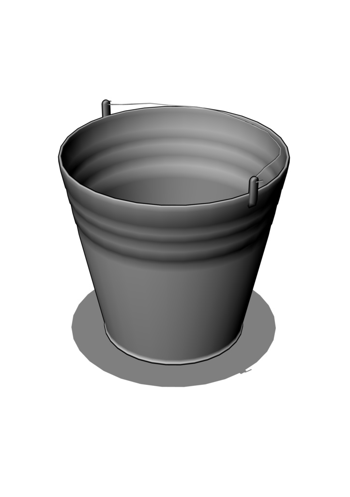 【3D素材_fbx】バケツ