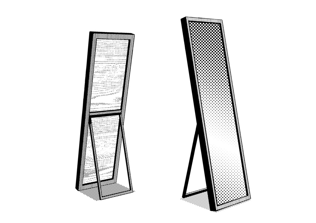 【3D素材‗fbx】立鏡