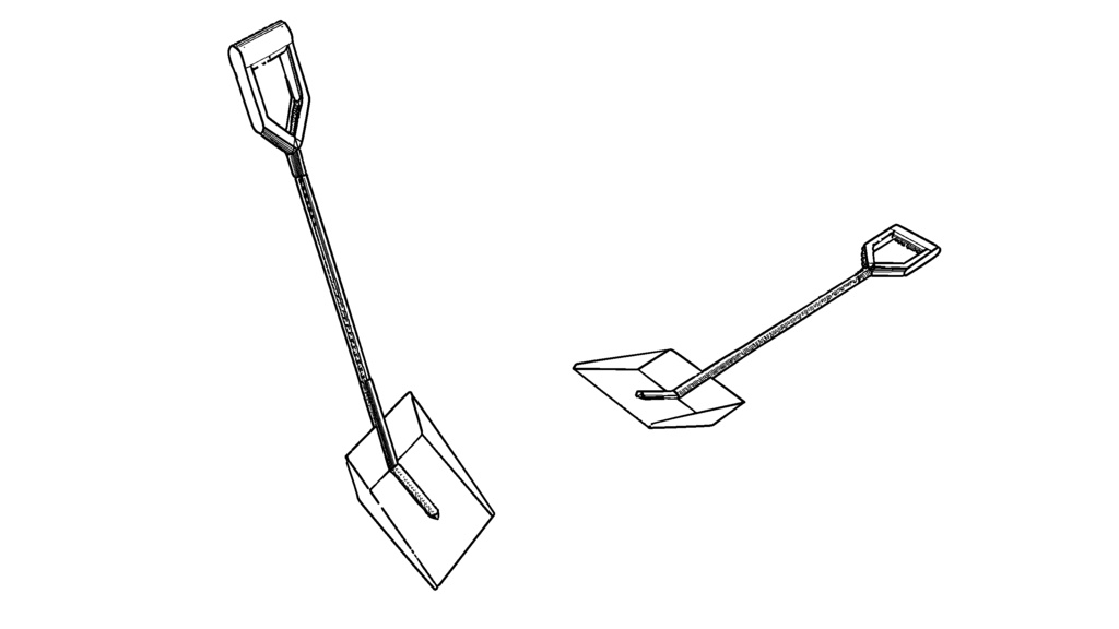 【3D素材‗fbx】スコップ